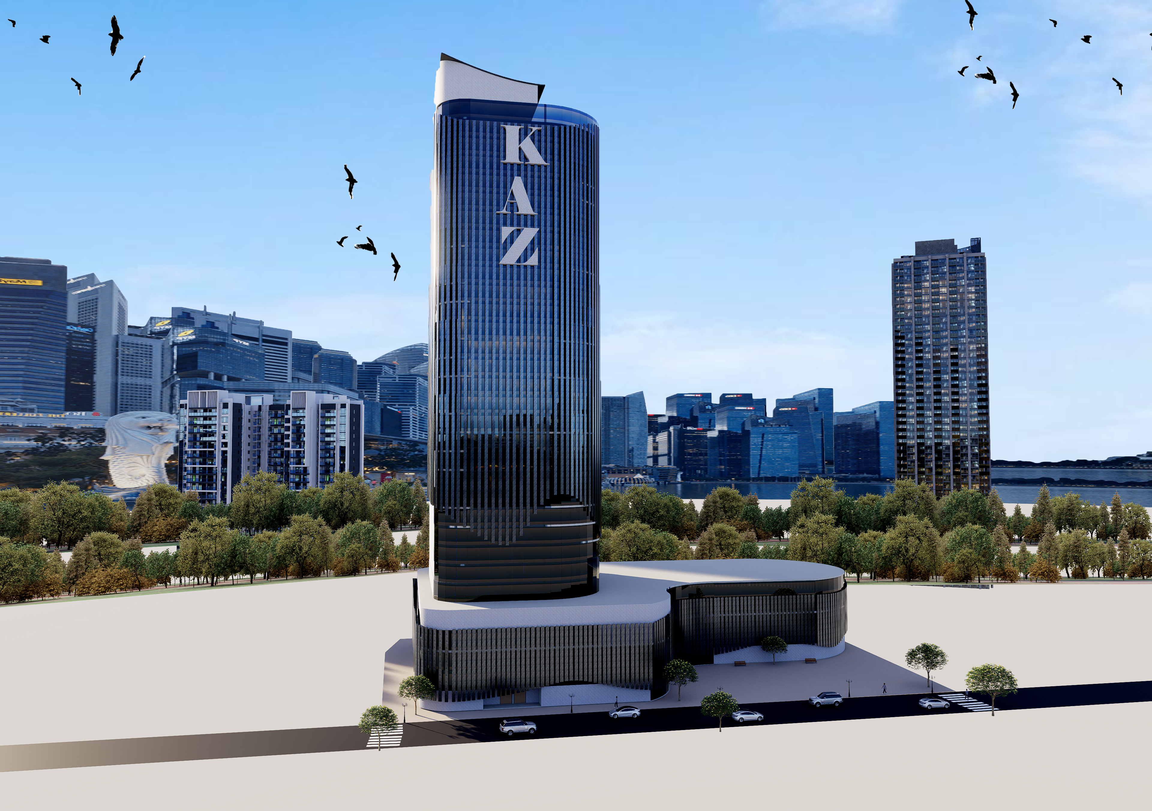 Kaz Highrise Exterior Render